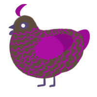 (unnamed), a bark and plum chicken with a lace pattern