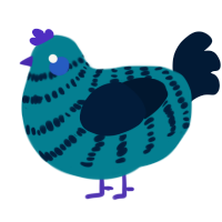 (unnamed), a sea and tumblr chicken with a bar pattern