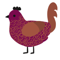 (unnamed), a wine and russet chicken with a double-lace pattern