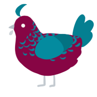 (unnamed), a maroon and sea chicken with a half-lace pattern