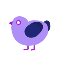 (unnamed), a lilac and navy chicken