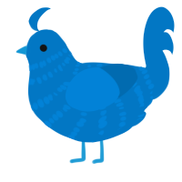 (unnamed), a sapphire chicken with a bar pattern