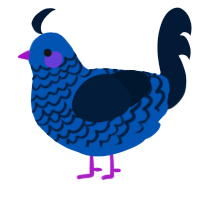 (unnamed), a ultramarine and tumblr chicken with a lace pattern