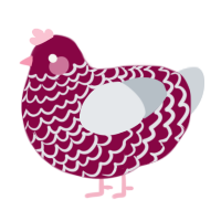 Knitted Sweater, a maroon and mist chicken with a lace pattern