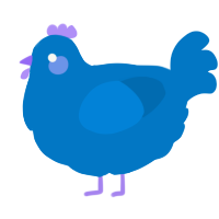 Xxy sapphire, a sapphire chicken