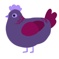 (unnamed), a overcast and wine chicken with a neck-band pattern