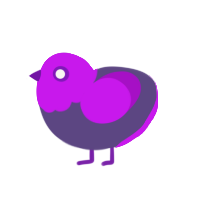 (unnamed), a overcast and amethyst chicken with a head pattern