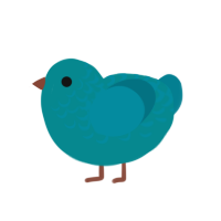 (unnamed), a teal and sea chicken with a half-lace pattern