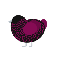 1 mod from xxy emo, a black and wine chicken with a lace pattern