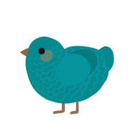 (unnamed), a teal chicken with a lace pattern