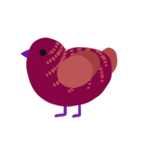 (unnamed), a maroon and red chicken with a half-bar pattern