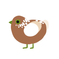 nice color combo ngl, a brown and cream chicken with a neck-speckle pattern