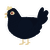 Faust, a tumblr chicken with a lace pattern