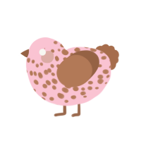 (unnamed), a rose and brown chicken with a speckle pattern