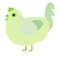 (unnamed), a apple and gluppy chicken with a half-lace pattern