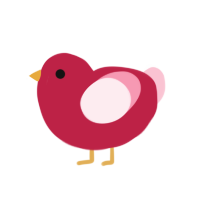 (unnamed), a crimson and rose chicken