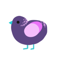 (unnamed), a overcast and lavender chicken with a neck-band pattern