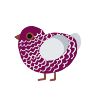 (unnamed), a wine and mist chicken with a lace pattern