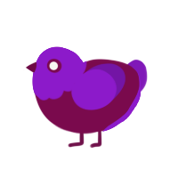 (unnamed), a wine and violet chicken with a head pattern