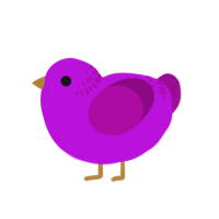 (unnamed), a amethyst and plum chicken with a neck-band pattern