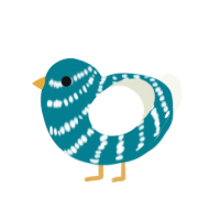 (unnamed), a sea and white chicken with a bar pattern