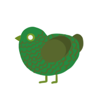 (unnamed), a viridian and olive chicken with a lace pattern