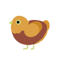 (unnamed), a russet and orange chicken with a head pattern