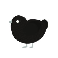 (unnamed), a sable and black chicken with a lace pattern