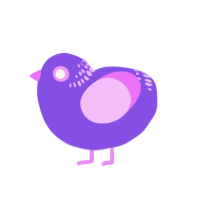 (unnamed), a blurple and lavender chicken with a neck-band pattern