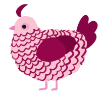 xxx rose, a rose and maroon chicken with a lace pattern