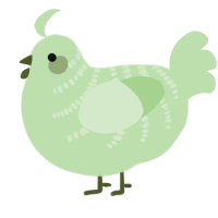 xxy glupp, a gluppy chicken with a half-bar pattern