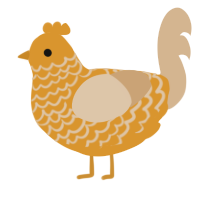 orange 1 mod, a orange chicken with a lace pattern