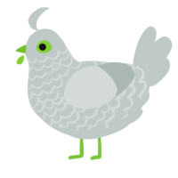 (unnamed), a silver chicken with a lace pattern