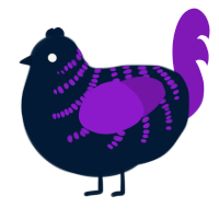 (unnamed), a tumblr and violet chicken with a half-bar pattern