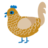 9 to 5, a ochre and beige chicken with a lace pattern