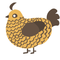 (unnamed), a honey and bark chicken with a lace pattern