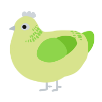 (unnamed), a lemon and grass chicken with a neck-band pattern