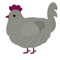 xxy ash, a ash chicken with a lace pattern