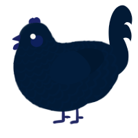 tumblr 1, a tumblr chicken with a lace pattern