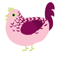 Cherry Lemonade, a rose and wine chicken with a half-lace pattern