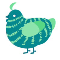 清湖, a teal and spring chicken with a bar pattern