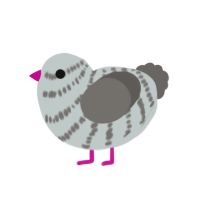 (unnamed), a silver and grey chicken with a bar pattern