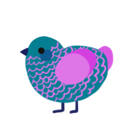 Damp Cotton Candy, a sea and orchid chicken with a lace pattern