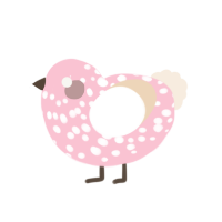 (unnamed), a rose and cream chicken with a speckle pattern