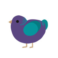 (unnamed), a overcast and teal chicken with a neck-band pattern