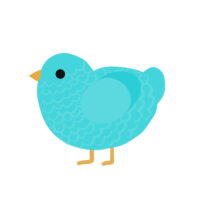 (unnamed), a aqua chicken with a lace pattern