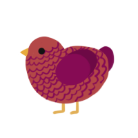 (unnamed), a red and wine chicken with a lace pattern