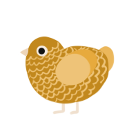 (unnamed), a ochre and honey chicken with a lace pattern