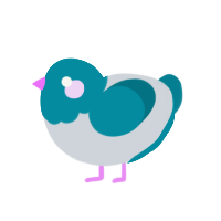 Hatsune Miku, a mist and sea chicken with a head pattern