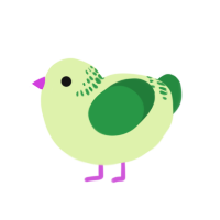 (unnamed), a apple and viridian chicken with a neck-band pattern